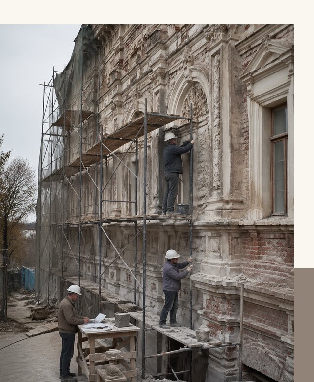Реставрация объектов культурного наследия под ключ в Подольске